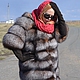 Заказать Шуба из меха черно-бурой лисы.(Цвет crystal). Поперечная. Zimma. Ярмарка Мастеров. . Шубы Фото №3