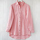 Light pink women's shirt made of 100% linen. Shirts. etnoart. My Livemaster. Фото №4