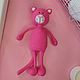 Вязаная розовая пантера крючком. Амигуруми куклы и игрушки. Cute_toys_store (Анастасия). Интернет-магазин Ярмарка Мастеров.  Фото №2