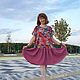 Платье-оверсайз "Карусель цветов". Платья. V#Victoria#V. Интернет-магазин Ярмарка Мастеров.  Фото №2