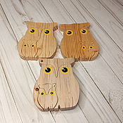 Куклы и игрушки handmade. Livemaster - original item Owl and owlet. Wooden Puzzle. Gifts to children.. Handmade.