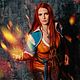 Triss Merigold Costume (Witcher 3: Wild Hunt). Cosplay costumes. Workshop Sokol. My Livemaster. Фото №4