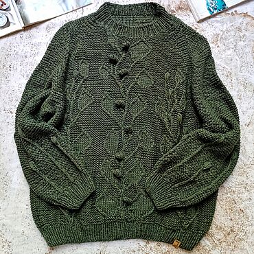 Одежда ручной работы. Ярмарка Мастеров - ручная работа Свитер "Флора". Handmade.