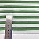 Плательная вискоза сатин полоска бело-зеленая 01-7658. Ткани. TESSUTI-KAZAN-2 (Итальянские ткани). Ярмарка Мастеров.  Фото №4