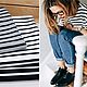 Заказать Тельняшка oversize. Svetlana Lynx. Ярмарка Мастеров. . Кофты Фото №3