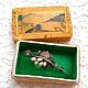 Japanese silver brooch with pearls, gift box, Vintage brooches, Moscow,  Фото №1
