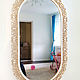 Зеркало овальное настенное / напольное в золотой ажурной раме. Зеркала. Maks Home. Интернет-магазин Ярмарка Мастеров.  Фото №2
