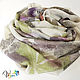 Silk stole summer Colors-EcoPrint. Wraps. studiya. Online shopping on My Livemaster.  Фото №2