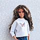 Long Sleeve T-shirt for Barbie, Blythe with a pattern. Clothes for dolls. dress for doll. Online shopping on My Livemaster.  Фото №2