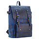 Leather backpack 'Indigo' (electric crazy), Backpacks, St. Petersburg,  Фото №1