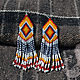 Rainbow fringe earrings, beaded earrings, long earrings. Earrings. Slava. My Livemaster. Фото №5