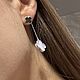 Заказать Серьги клевера серебро 925 пробы с натуральным перламутром. MARIA GUSEVA Fashion Jewelry. Ярмарка Мастеров. . Серьги классические Фото №3
