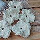 Вязаные цветы Зефирные облака. Аксессуары для кукол и игрушек. Дом Фантазий. Интернет-магазин Ярмарка Мастеров.  Фото №2