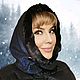 Шалетта "Синяя звезда - люкс" зимняя шапка-капор. Капоры. Шалетта (shapkaplatok). Интернет-магазин Ярмарка Мастеров.  Фото №2