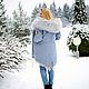 "СИНИЙ ДЫМ". Куртки. BOHO-PARKA. Ярмарка Мастеров.  Фото №4