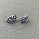 Серьги с танзанитами 4,5 ct. Серьги классические. AMG. Ярмарка Мастеров.  Фото №4