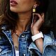 Длинные серьги «Юнити» в стиле геометрия. Серьги классические. Irina P Design. Ярмарка Мастеров.  Фото №4