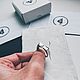 Кольцо-печатка из серебра Контрасты 4. Кольцо-печатка. ОКО JEWELRY/Серебро Татьяны Щаповой. Ярмарка Мастеров.  Фото №4