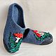 Order Slippers Fly agaric and fern with leather trim. Zhanna. Livemaster. . Slippers Фото №3