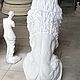 Garden sculpture of a seated lion concrete white large. Garden figures. ArtDecorOutdoor. My Livemaster. Фото №5