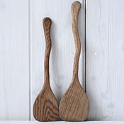 Посуда handmade. Livemaster - original item Oak spatulas for kitchen: Small and Large. Color 