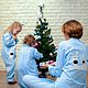 Pajamas for girls Christmas collection'Merry reindeer'. Pajamas and robes. Alexandra Maiskaya. My Livemaster. Фото №5