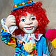 Клоун Поль чулочная кукла, Мягкие игрушки, Зарайск,  Фото №1