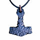 Hammer of Thor Pendant blued steel, Pendant, Belaya Cerkov,  Фото №1