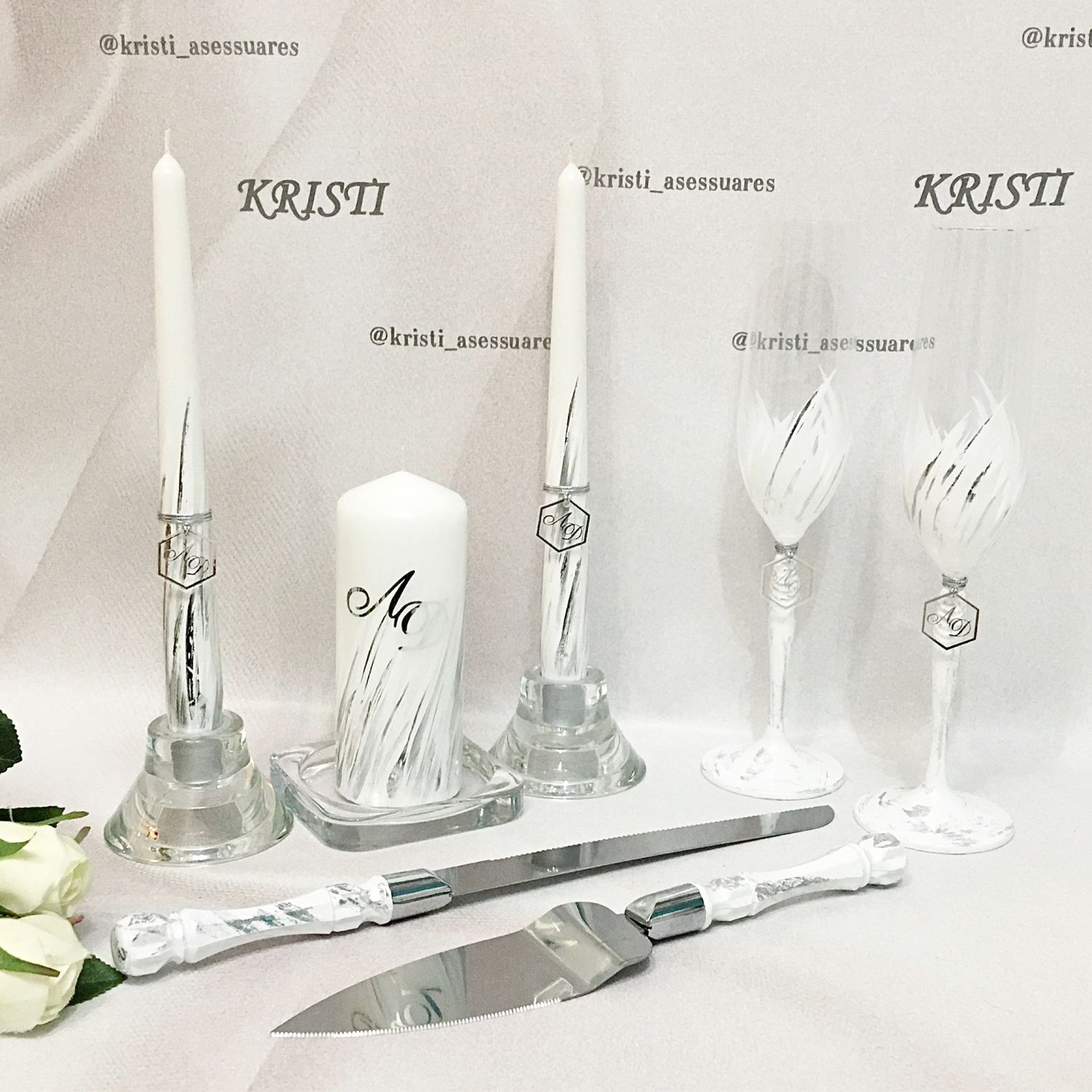 Conjunto de boda ' Plata», Wedding Candles, Moscow,  Фото №1