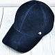 Baseball cap made of genuine suede, dark blue color, in stock!. Baseball caps. SHOES&BAGS. My Livemaster. Фото №4