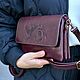 Bags: Clutch bag women's leather Burgundy Daria Mod S74p-682. Classic Bag. Natalia Kalinovskaya. My Livemaster. Фото №5