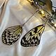 Earrings with real butterfly wings in resin, tropical butterflies. Earrings. ГЕРБАРИКА. My Livemaster. Фото №4