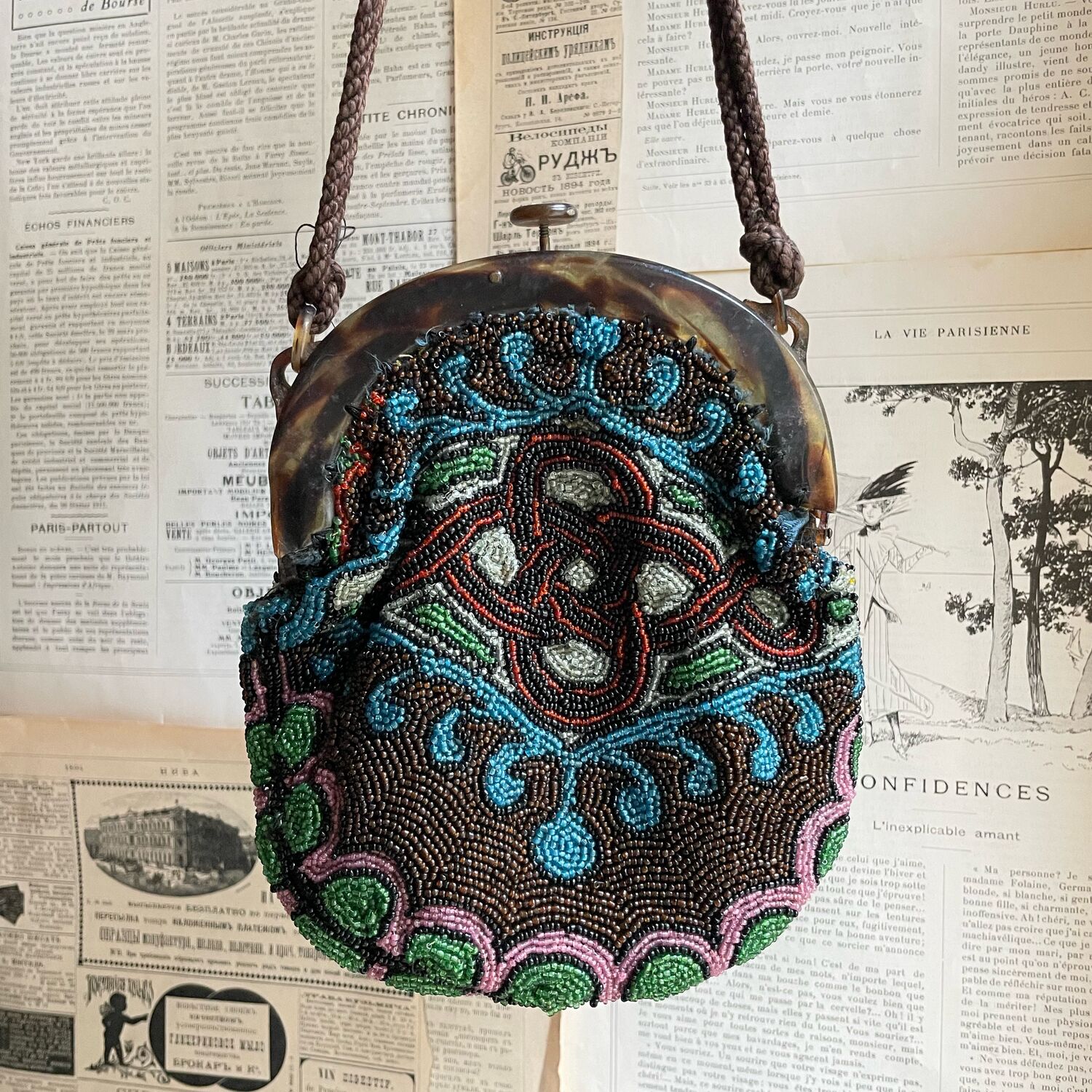 Винтаж: Антикварная сумка ручной работы 1930е годы, Art Deco купить в ...
