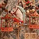 Ёлочная игрушка Лошадка на палке №28, Елочные игрушки, Москва,  Фото №1