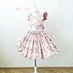 Платье "Princess" принт Милые зайки. Платье. Little___dress. Интернет-магазин Ярмарка Мастеров.  Фото №2