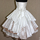 Lush wedding dress on the corset
