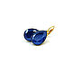 Серьги с кристаллами Сваровски, цвет Royal Blue, синий. Серьги классические. Юнона. Интернет-магазин Ярмарка Мастеров.  Фото №2