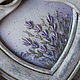 embroidery in frame. Vintage style. Lavender. Photo frames. Dolls&Home Decor. Online shopping on My Livemaster.  Фото №2