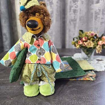 Авторская Коллекционная Тедди Игрушка Мишка Сонный. . Куклы и игрушки ручной работы - Ярмарка Мастеров Куклы и игрушки ручной работы. Ярмарка Мастеров - ручная работа Авторская Коллекционная Тедди Игрушка Мишка Сонный. Handmade.