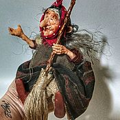 Кукла из полимерной глины Гном Нильс  повар