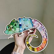 Материалы для творчества handmade. Livemaster - original item Blanks for mosaic: Chameleon, Lily, Earth, Butterfly, Lizard. Handmade.