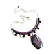 Order Necklace made of natural stones 'Lilac Night' black necklace. Irina Moro. Livemaster. . Necklace Фото №3