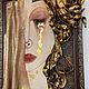Картина из кожи Золотые слезы. Картины. Светлана Ланская. Ярмарка Мастеров.  Фото №4