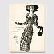 Винтаж: Иллюстрация VOGUE, апрель, 1947 г. (76 лет), Журналы винтажные, Москва,  Фото №1