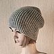 Заказать Вязаная шапочка из шерсти. Марина (Knitted Comfort). Ярмарка Мастеров. . Шапки Фото №3