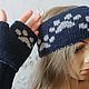  Лапки сине-серые. Повязки. Soft wool. Ярмарка Мастеров.  Фото №4