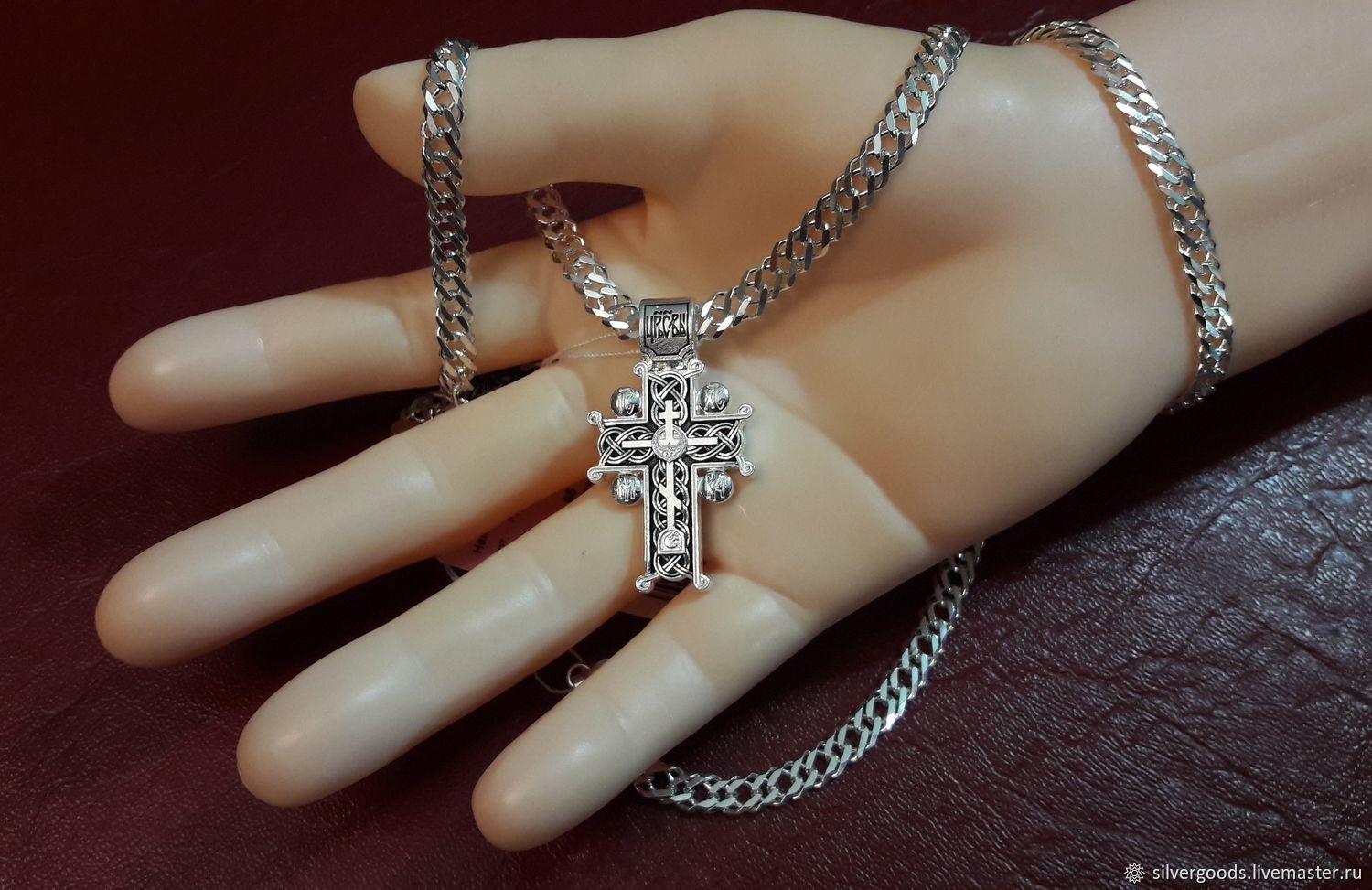 Голгофский крест серебро