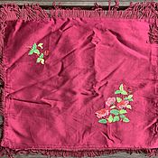 Винтаж handmade. Livemaster - original item Vintage silk pillowcase embroidery Vietnam 50s vintage USSR. Handmade.