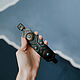 Кожаный браслет "Wave" ручной работы, Браслет-манжета, Санкт-Петербург,  Фото №1