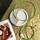 Изумрудный чокер с жемчугом. Колье - чокер из бусин. Чокер. STATEMENTS JEWELRY Only_you_byElena. Ярмарка Мастеров.  Фото №12